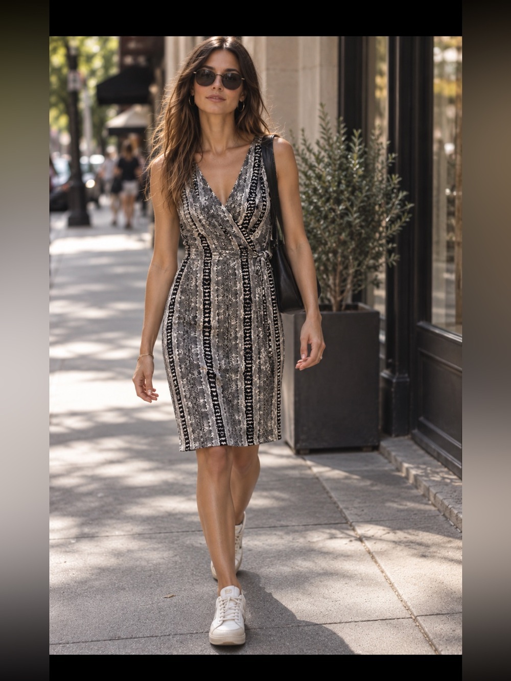 DIANE VON FURSTENBERG, the blue and white wrap dress!